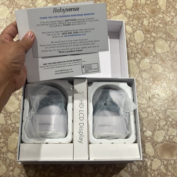 Babysense 5" HD Split-Screen Video Baby Monitor with Two Cameras NWT - Picture 8 of 8